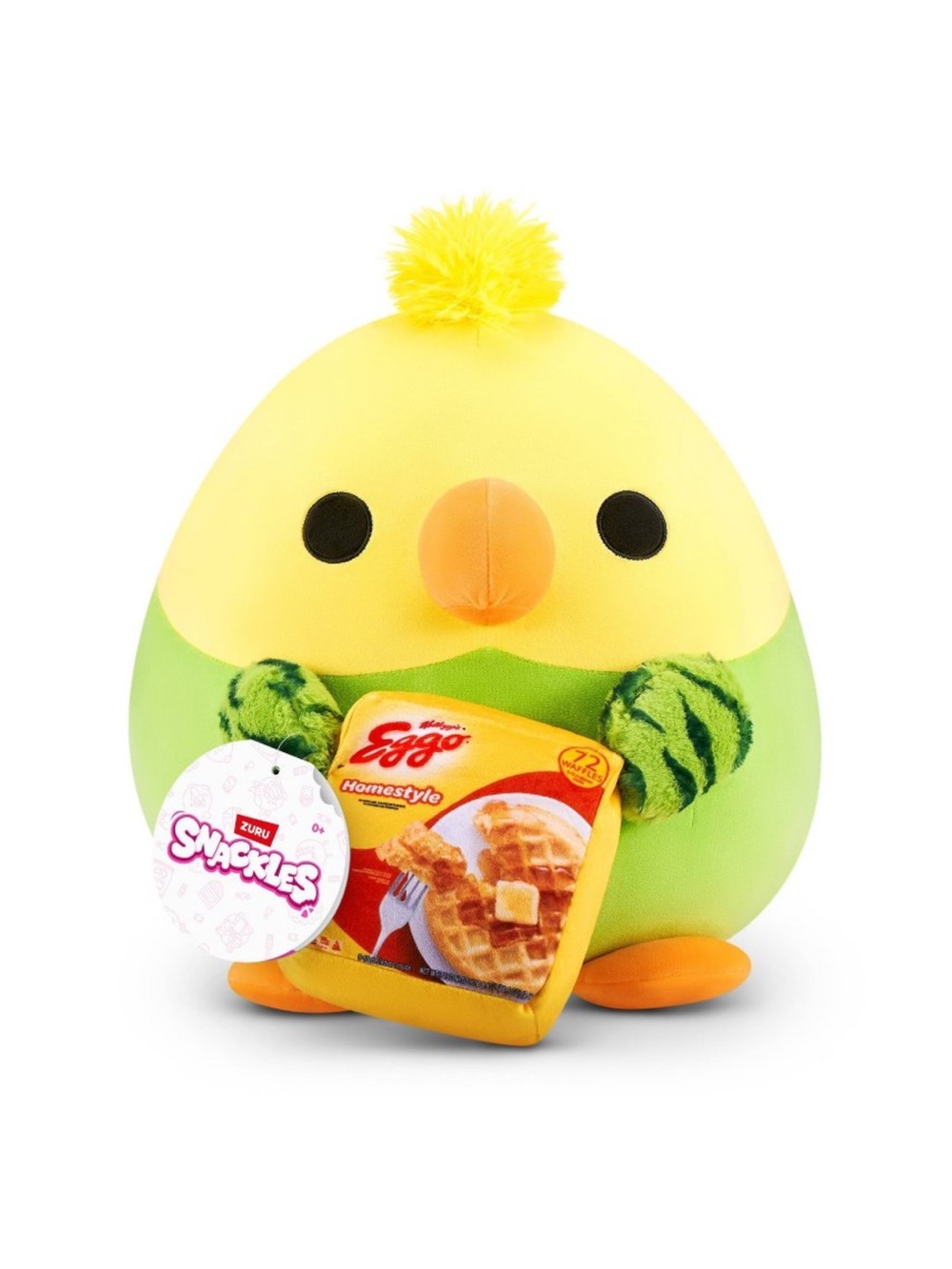Snackles 8" Parrot with Eggo Home Style
Waffles Plush